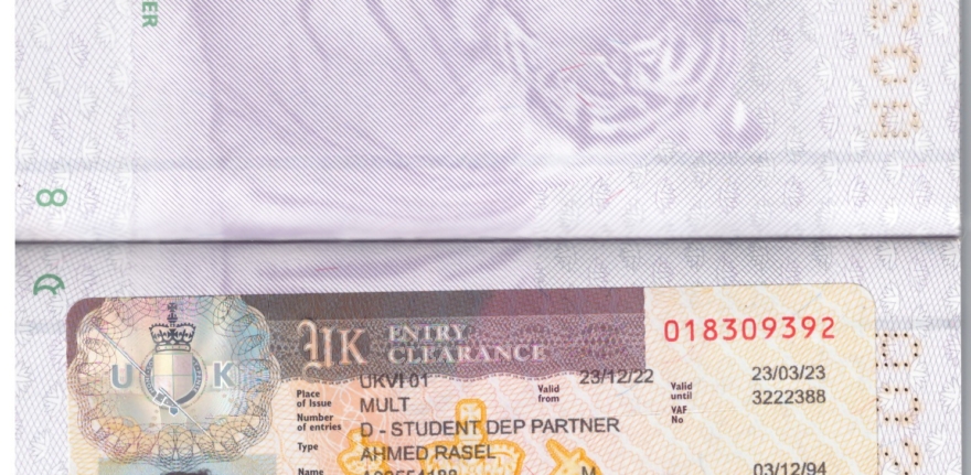 Rasel Dependent Visa passport